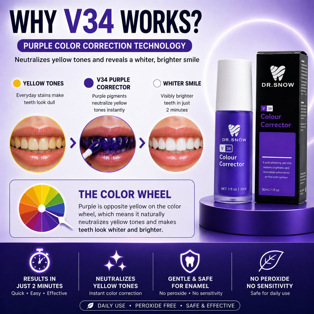 V34  - Purple Whitening Toothpaste