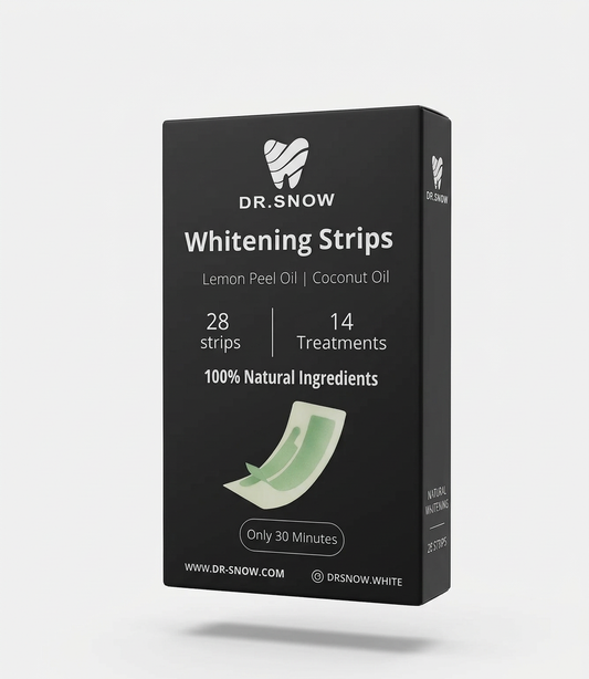 Box of Dr. Snow Natural Whitening Strips.